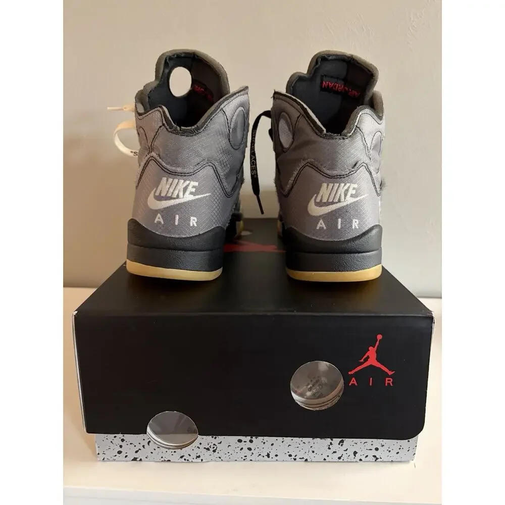Men’s Size 9.5 - Jordan 5 Retro SP x Off-White Mid Muslin CT8480-001 (0018)